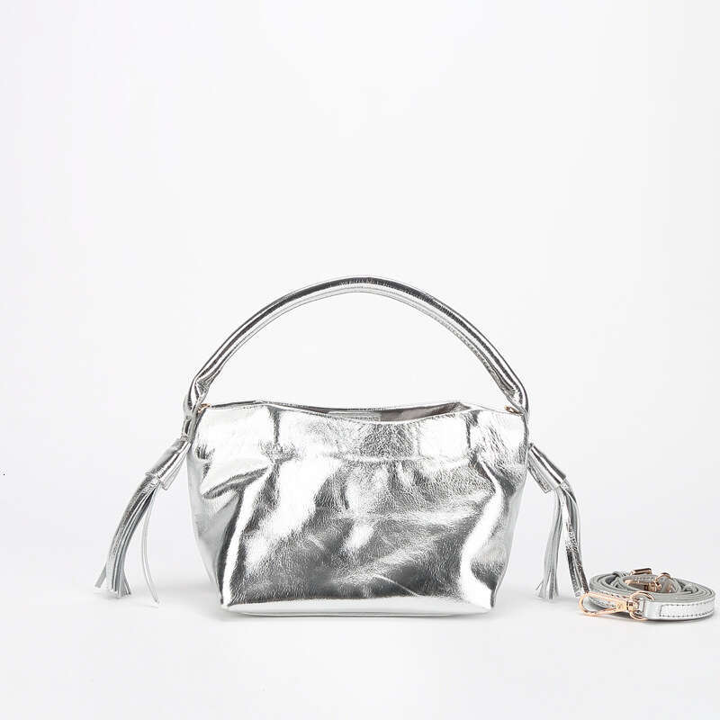Autumn Winter New Fashion Tassel Basket for Women High-end Handbag Top Layer Cowhide Crossbody Shoulder Bag