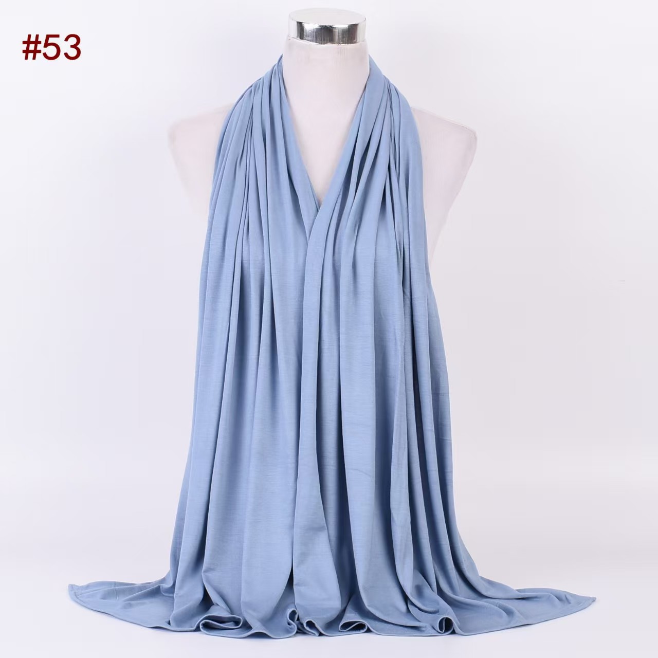 T829 new solid color cotton jersey mercerized cotton Amazon beautiful fashion scarf headscarf
