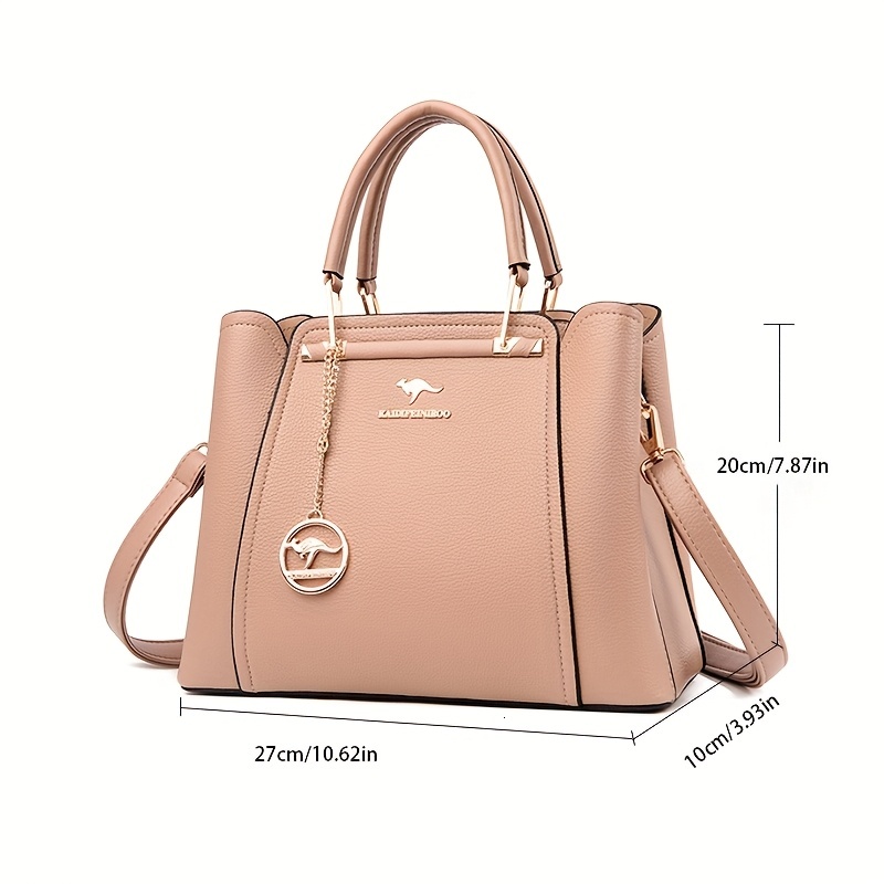 Women's Fashion Black with Gold Hardware Detachable Shoulder Strap - High-Quality, Lightweight, and Elegant Design Suitable for Daily Use, Design