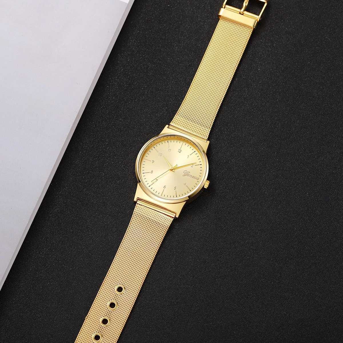 Fashion Women Watches Simple Arabic Dial Quartz Watch Luxury Mesh Band Ladies Wristwatches Reloj Mujer Girls Clock Gift XJ250527