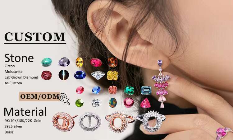 Grace Moissanite Ring Jewelry Wholesale 925 Silver Men Moissanite Hip Hop Ring Round Cutting 5A Moissanite Ring