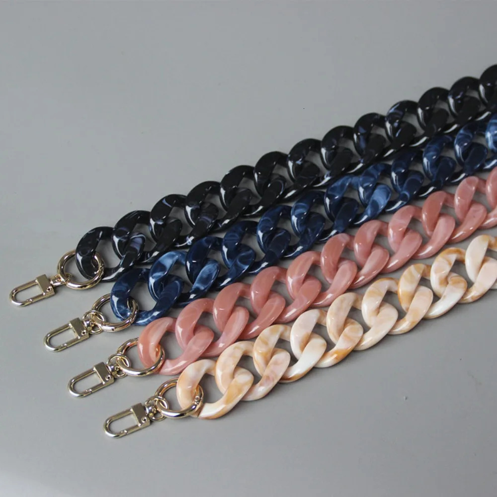 Women Acrylic Resin Bag Chains Shoulder Bag Straps Detachable Handbag Clutch Chain Purse Chain Belt Replacement Bag Accessories 250528