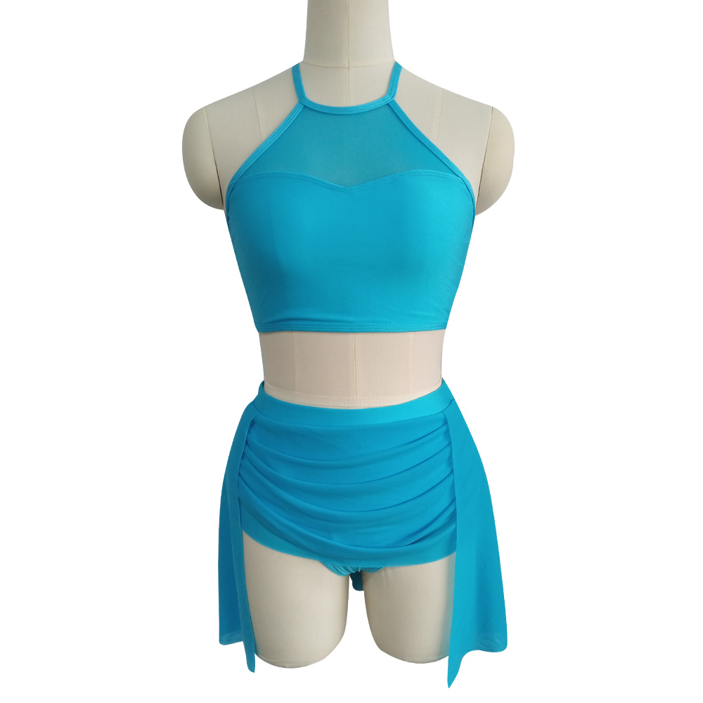 597002 Kids Girls Retail Wholesale Nylon Mesh Modern Dance performance suit practice suit Personalized dance performance clothin