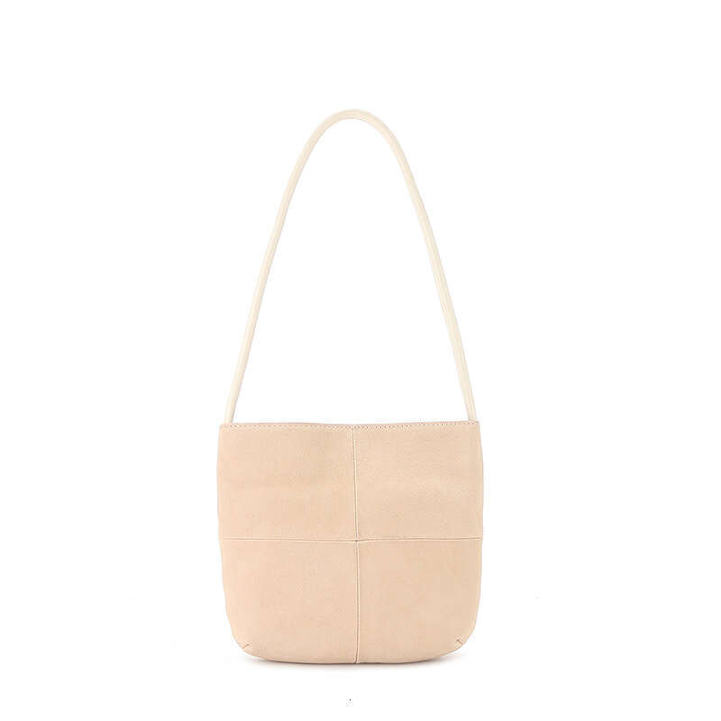 2024 Autumn Winter New Genuine Leather Handbag Niche High-end High Silk Matte Underarm Shoulder Bag