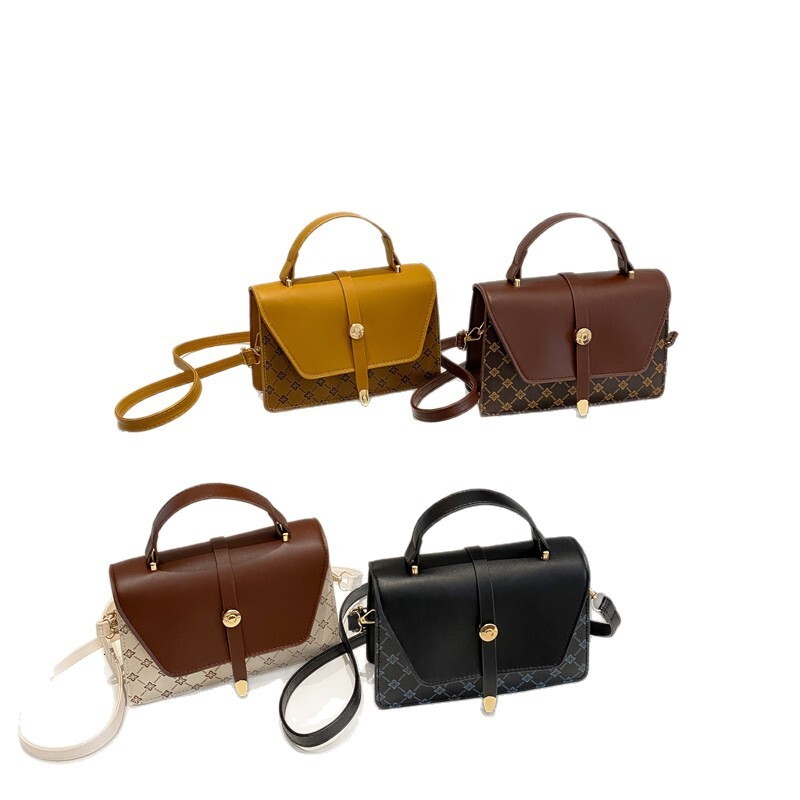 Luxury Brand Designer Bag Single Shoulder Crossbody Small Square 2025 New Product Simple Temperament Splicing Large Capacity Casual Popular Hand-Held 
