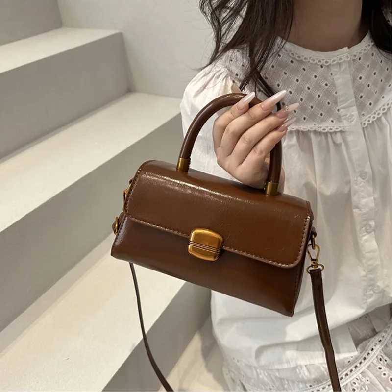 Fashion Solid Color Small Handbags Womens Top-handle Bags For Commuting Square Designer Crossbody Shoulder Bag For Gifts Y250528
