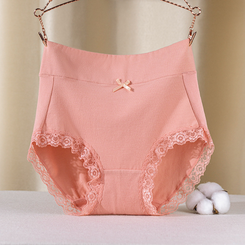 Manufacturer wholesale women's long staple cotton high waist abdominal underwear, breathable buttocks underwear