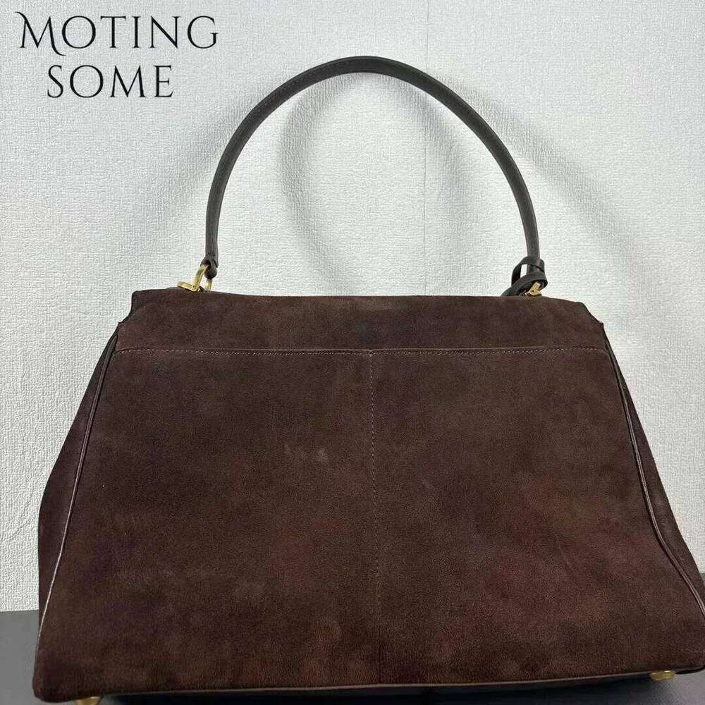 Motingsome Women Suede Leather Bag Shoulder Handbag and Purses Designer Bags Chic Fashion Lady Trend Satchel 2024 New