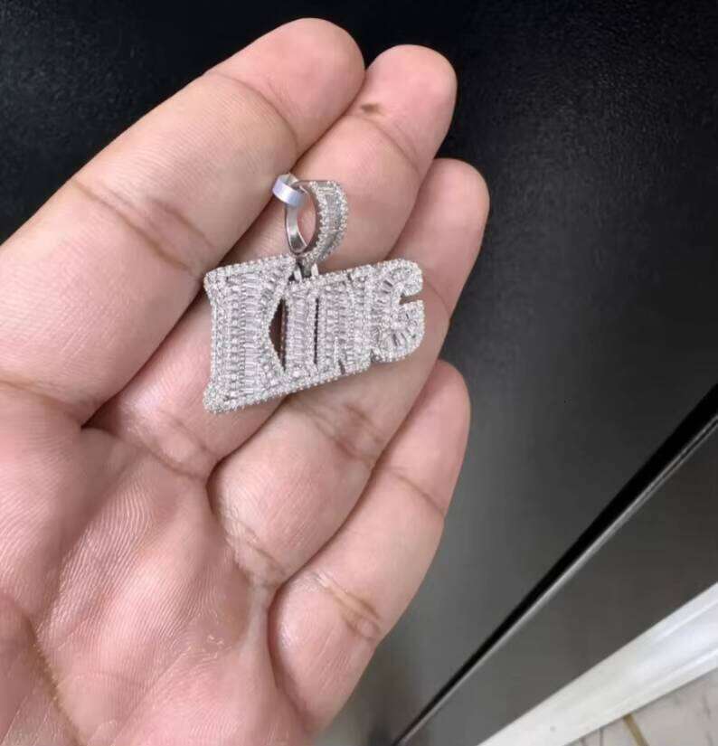 Custom VVS D Color 5.16CTW Men's King Moissanite Pendant Hip Hop Jewelry