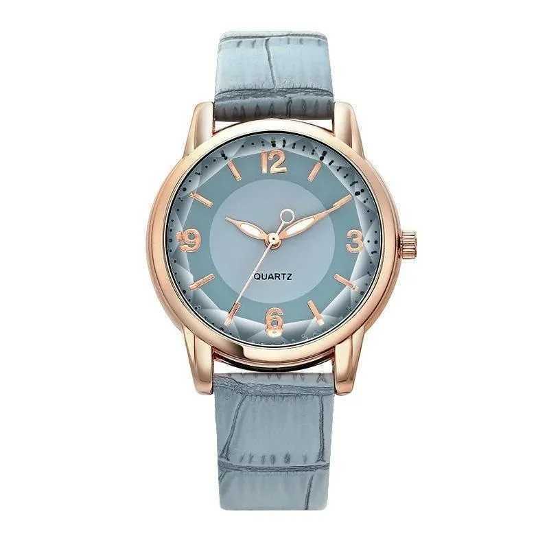 Leather Strap Womens Watch Polygonal Glass Luxury Womens Clock Dial Quartz Creative Fashion Quartz Watch XJ250527