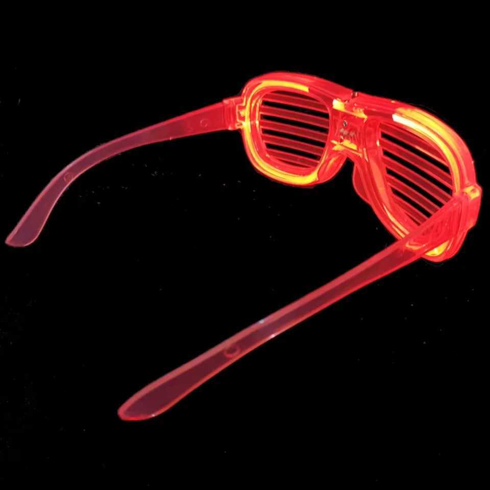 Plastic LED shutter Glasses with 4 Colors for Kids Adults and Teenagers W250528