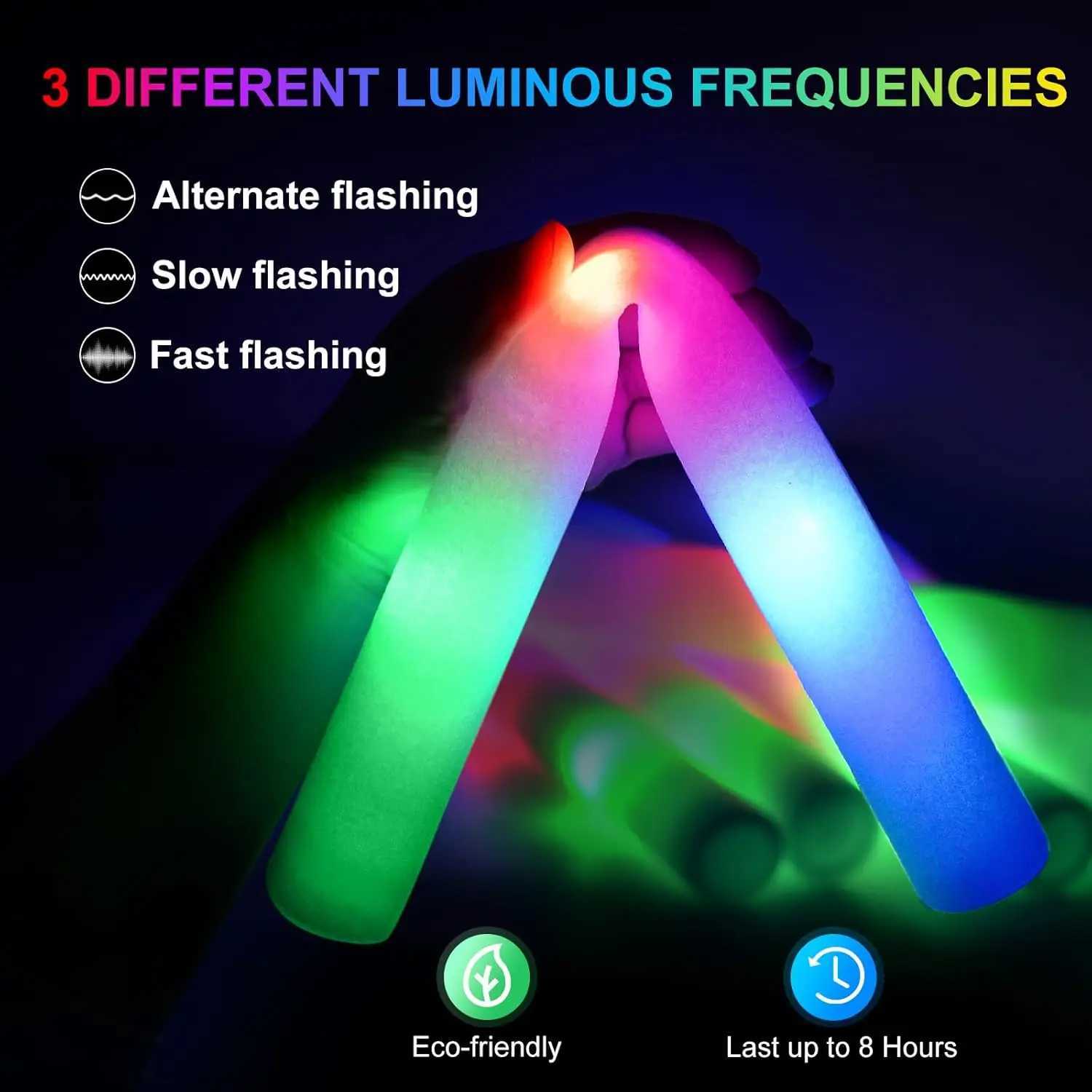 168 Pcs Neon Party Supplies 12 LED Glasses 16 Foam Sticks 40 Finger Lights 100 Glow Sticks for Birthdays Weddings Raves W250528