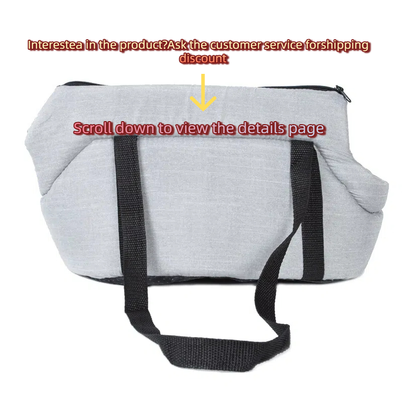 Cat and dog bag design bag messenger bag car portable large capacity pet bag