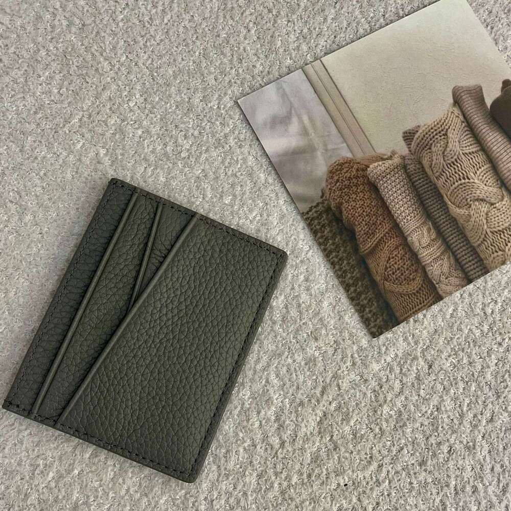 Korean Style New Women's Genuine Leather Coin Purse ID Solid Color Simple Card Holder Multifunctional Niche High-end Wallet