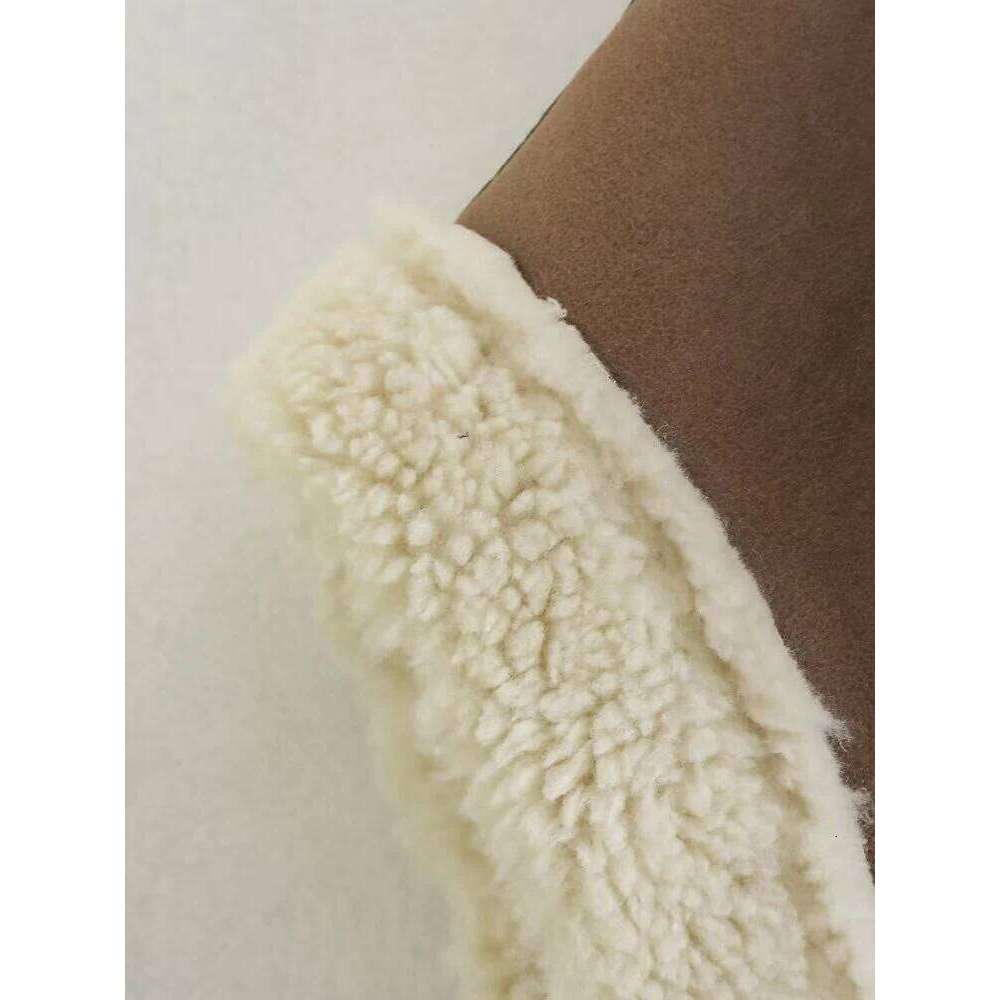 2024 European American style autumn winter new women's clothing and fur thickened vest for women