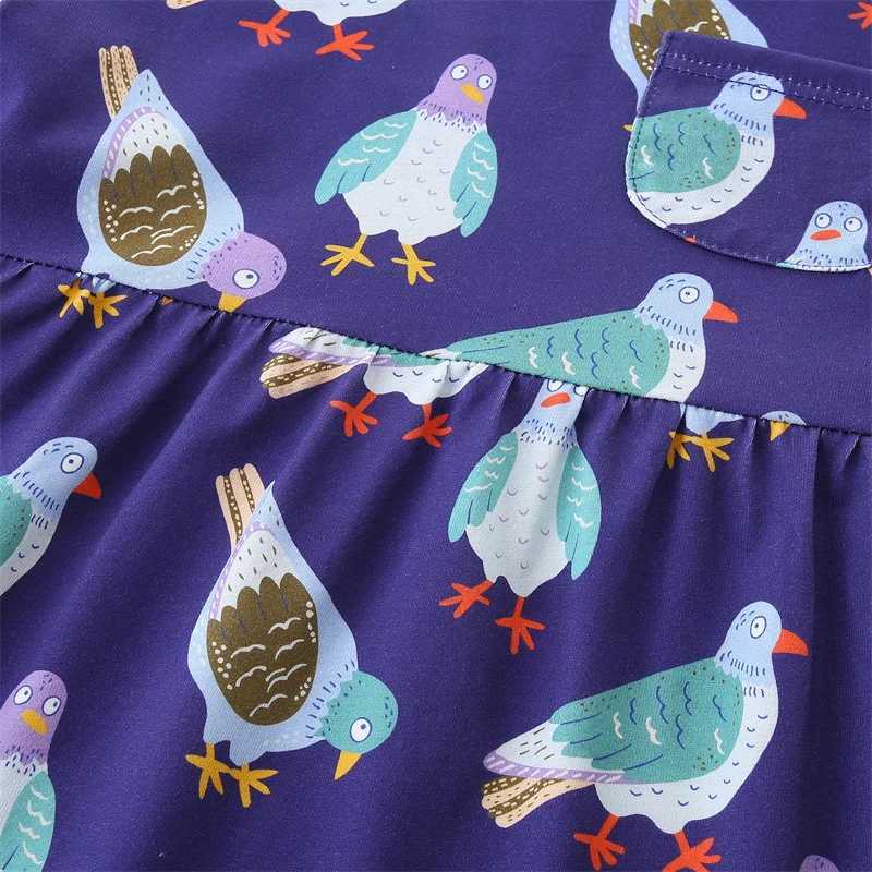 2-7T New Arrival Girls Dresses Summer Girls Party Dress Animals Print Birthday Kids School Children Clothing Toddler Dresses X250528