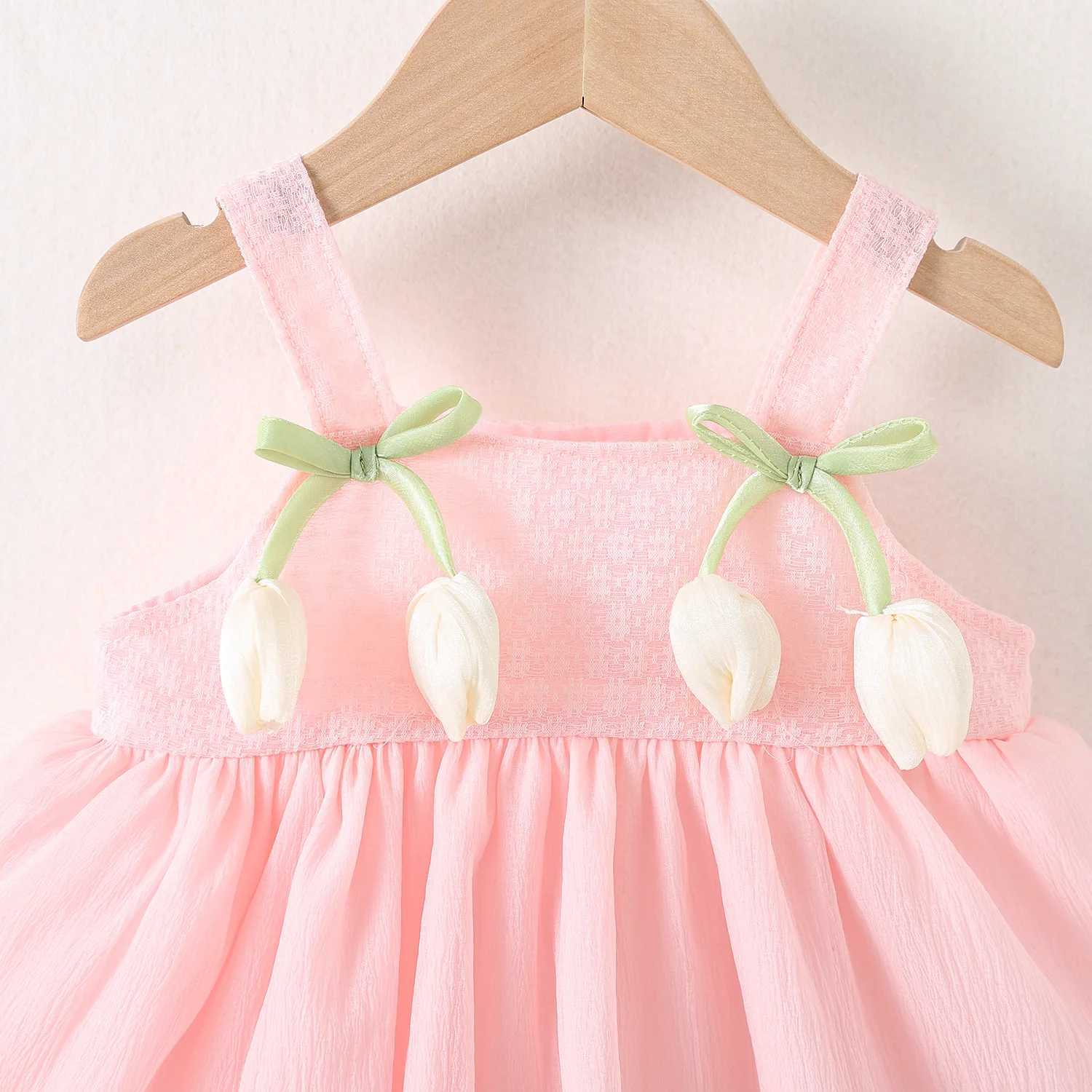 Baby Girl Dress Summer Tulip Suspender Girl Dress Cute Mesh Girl Princess Dress Party Dresses For Girls X250528