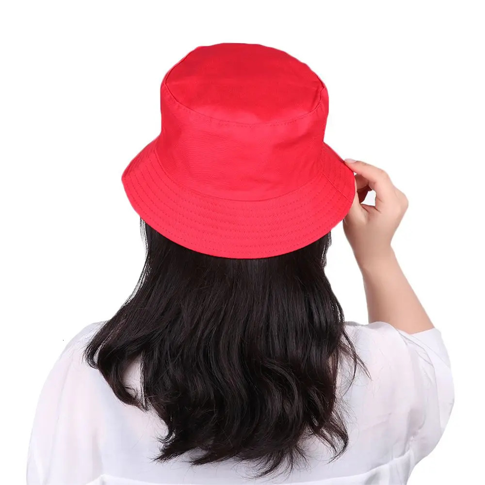 Bucket Hat Women Men Anti-UV Beach Sun Hat Summer Sunscreen Panama Hat Outdoor Foldable Portable Fisherman Cap 250523