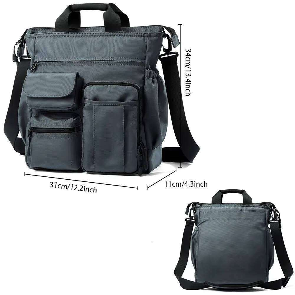 Multifunction Fashion Shoulder Messenger Bag Casual Business Men Briefcase Large Capacity Male USB Port Backpack Travel Handbag