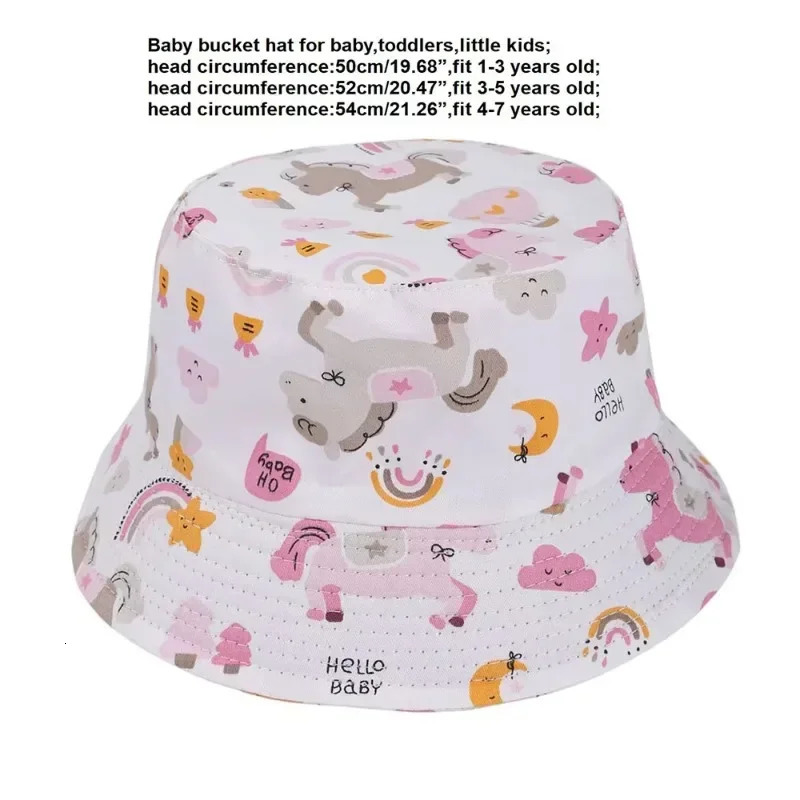 Panama Summer Baby Sun Hat for Girls and Boys Beach Sun Cap Outdoor Children Bucket Hat Cartoon Autumn Kids Fishermans Cap 250528
