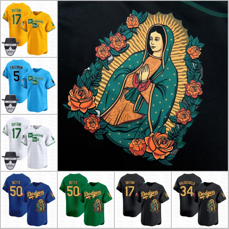 Shohei Ohtani 2025 Dodgers Mexicos Guadalupes baseball Jersey Takashi Murakami Jerseys Yoshinobu Yamamoto Roki Sasaki Freddie Freeman Mookie Betts