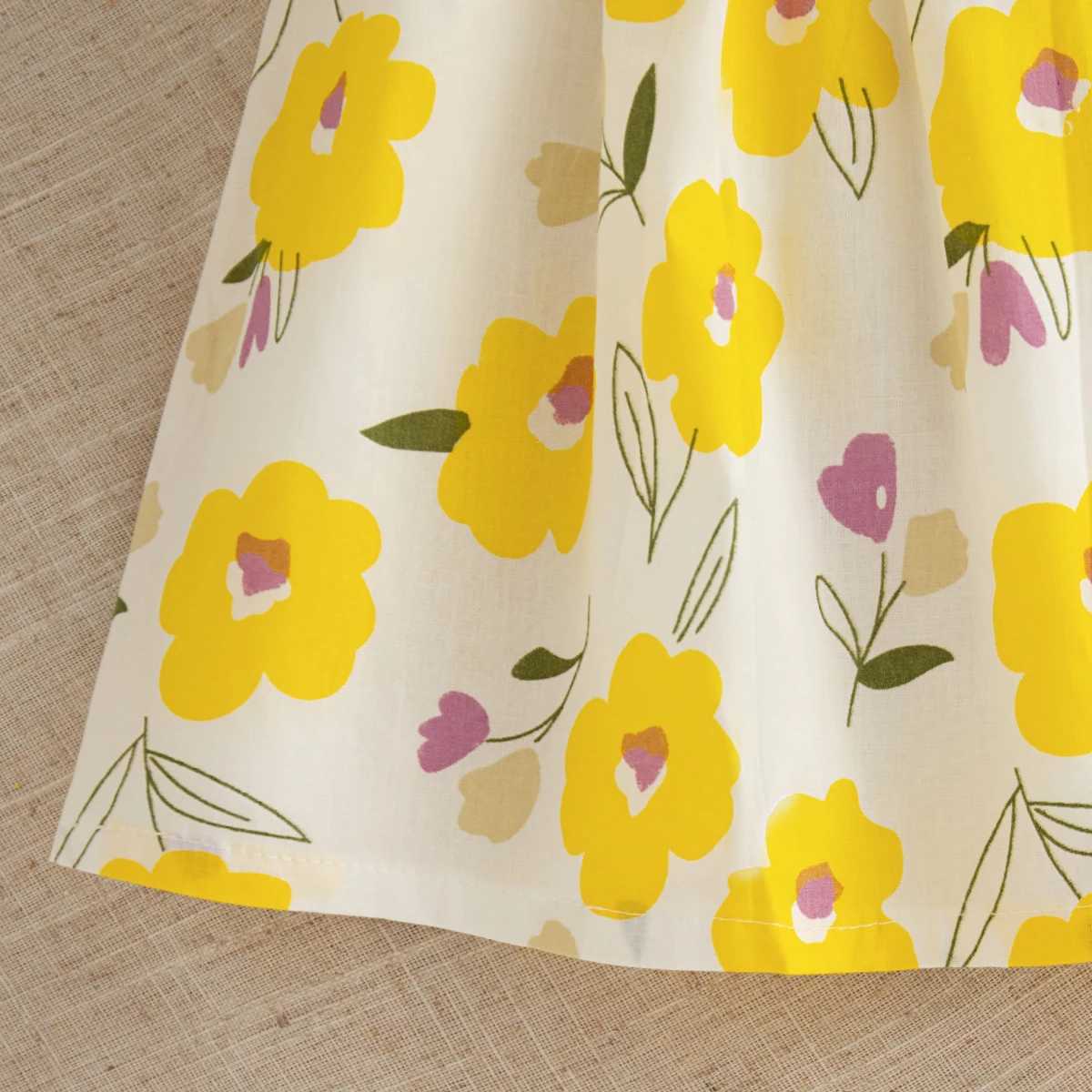 2pc/Set Baby Clothes Girl Summer Sleeveless Flower Cotton Kids Dresses 0-2 Years Old Sweet Comfort Dress For Baby Girl+Hat X250528