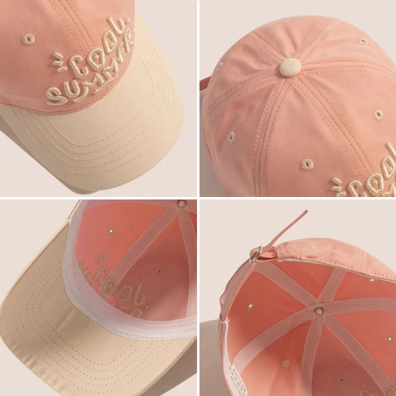 Contrasting Color Children Baseball Hat Kids Sun Shading Duck Tongue Cap Fashion Embroidery Baby Duckbill Hats 2-7Year Boys Girl 250528