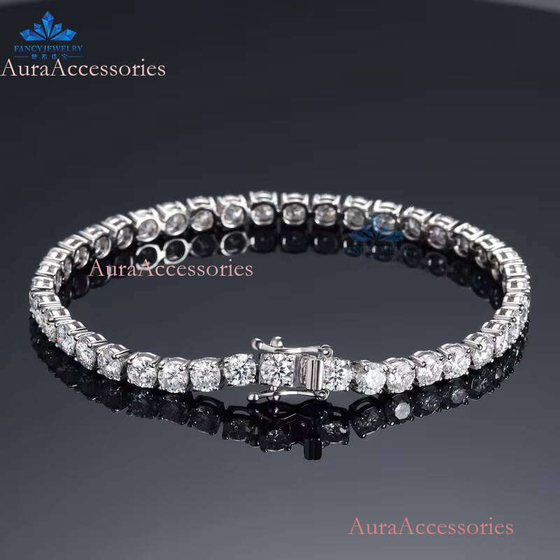 10K Gold Jewelry Dia Tennis Chain CVD HPHT Lab Grown Bracelet for Women