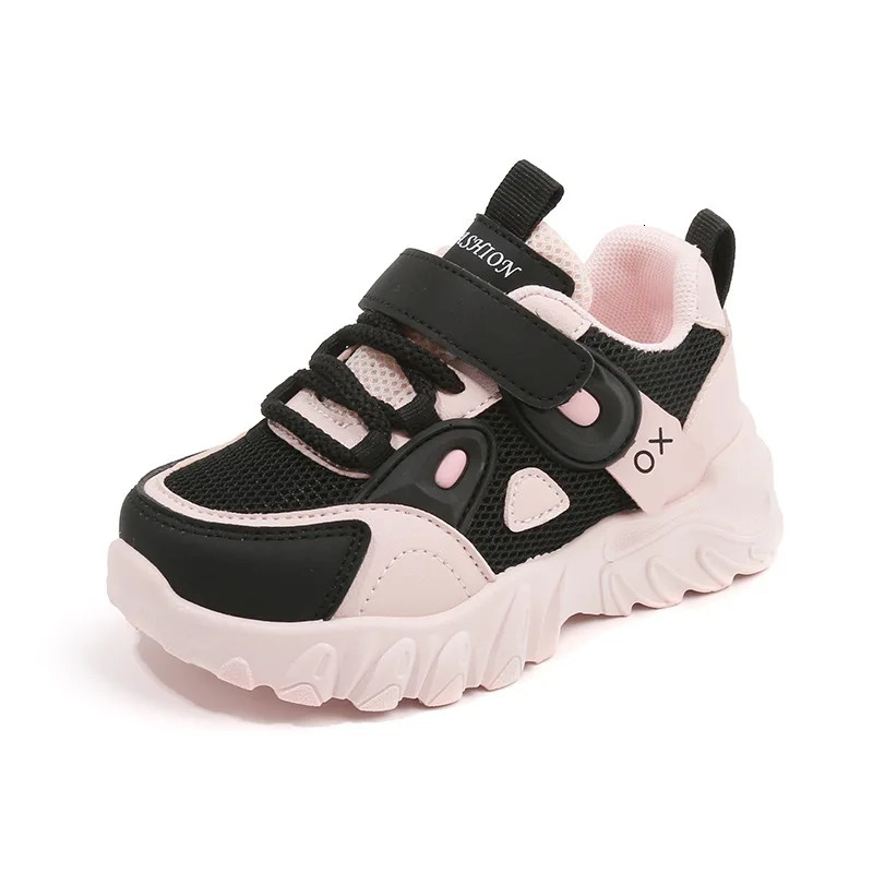 2025 Spring Autumn Boys White Shoes Girls Breathable Mesh Casual Soft Sole Sneakers Kids Running Shoes Children Sports Shoes 250528