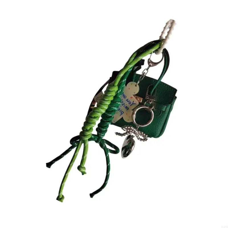 94PB Bag Pendants Brown Tones Keychain Accessory Enhances Your Fashion 250527