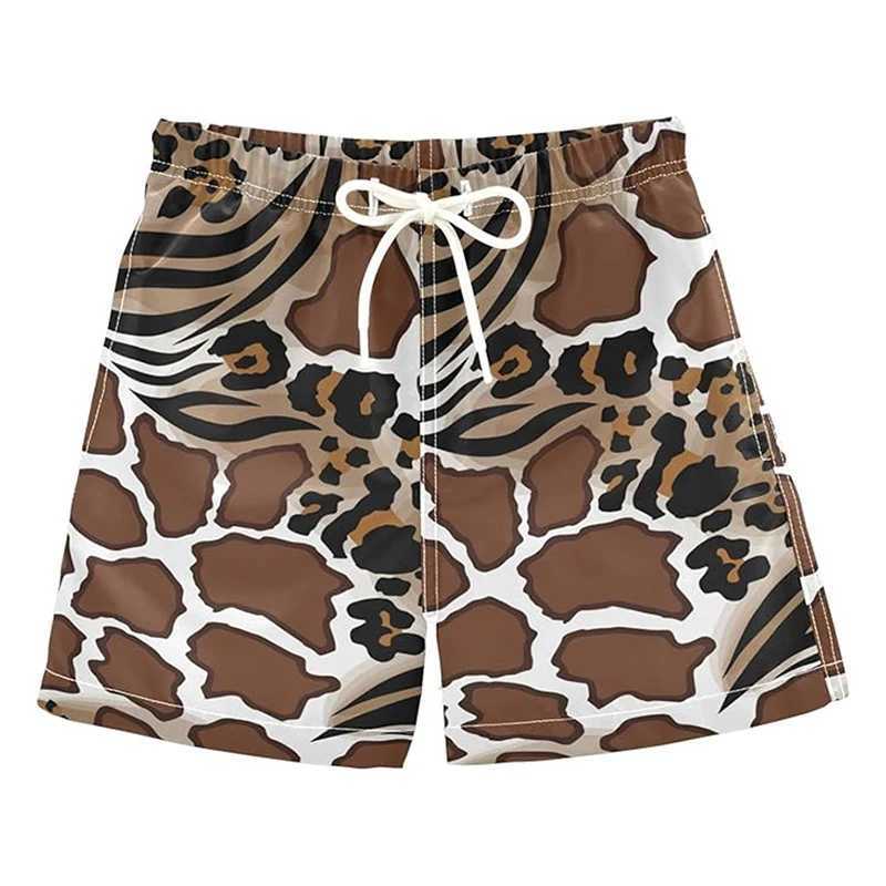 Ice Cream Funny Beach Shorts For Men And Kid 2025 Summer Novelty Kawaii Swim Trunks Pizza Leopard Graphic Fashion Board Shorts X2505281