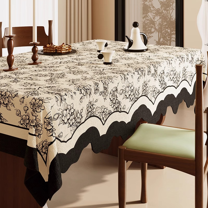 A641 Waterproof Washable Round Table Cloth - Anti-Spillage & Heat Resistant Decorative Cover for Small Tables