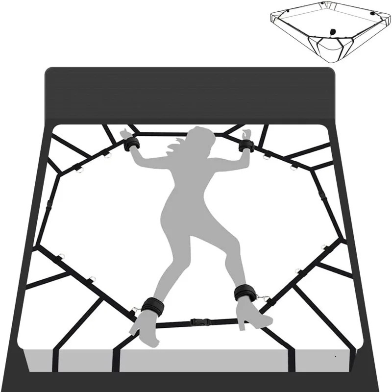 Bed Restraint Set Couple Sex Toys Bondage Handcuff Kit Adult Game Tool 18 Erotic Tie Downs Arm Ankle BDSM Flirting Sextoy 250526