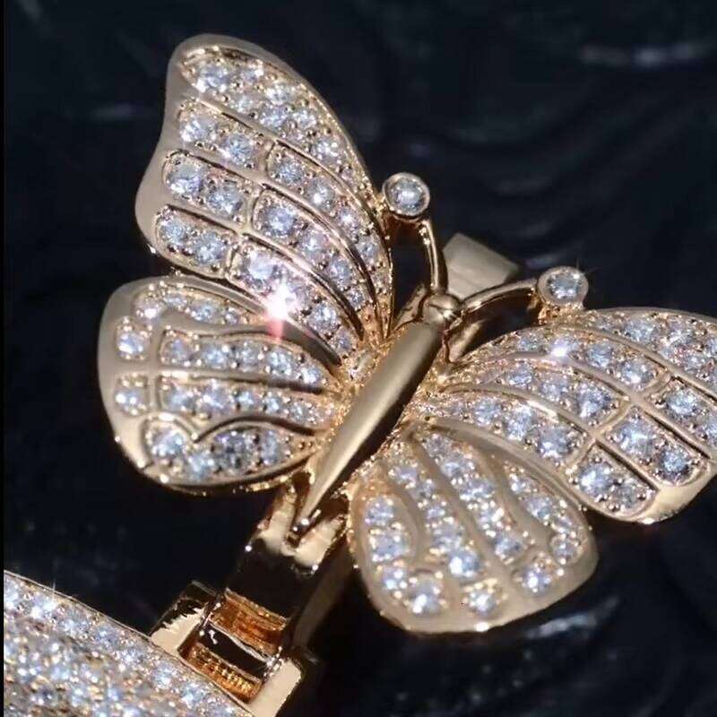 Hip Hop Jewelry Custom Initial Letter Sterling Sier Gold Plated VVS Moissanite Dia Iced Out Pendant