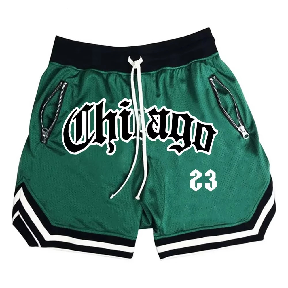 Summer Mens Sports Shorts Men Mesh Basketball Training Running Casual Classic Floral Printed Shorts Loose Sports Beach Shorts 250523