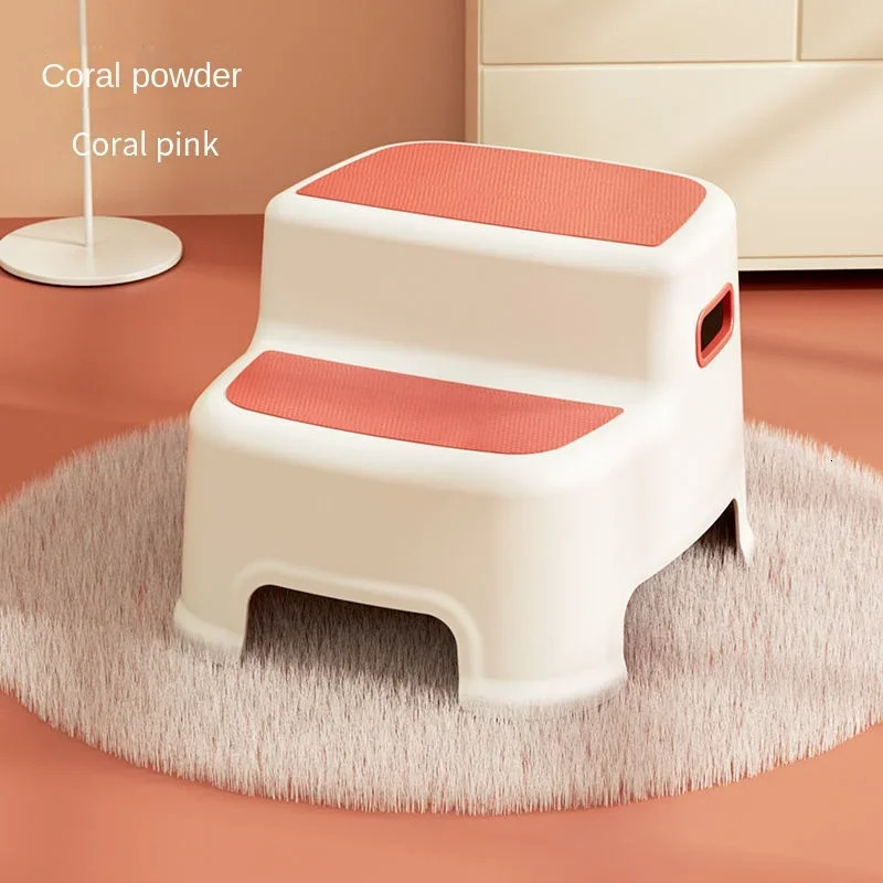 Childrens Ottoman Baby Step Chair Stool Small Bench Hand Washing Step Childrens Stool Non-Slip Footstool Stand Stool 250523