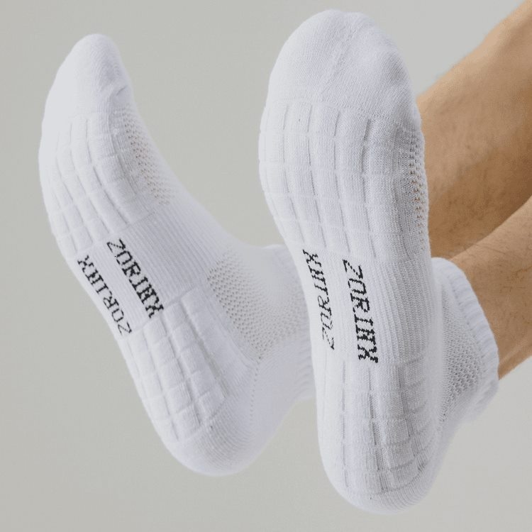 Men's Short Summer Breathable Mesh Boat Terry Thickened Towel Bottom Sports Professional Running Socks