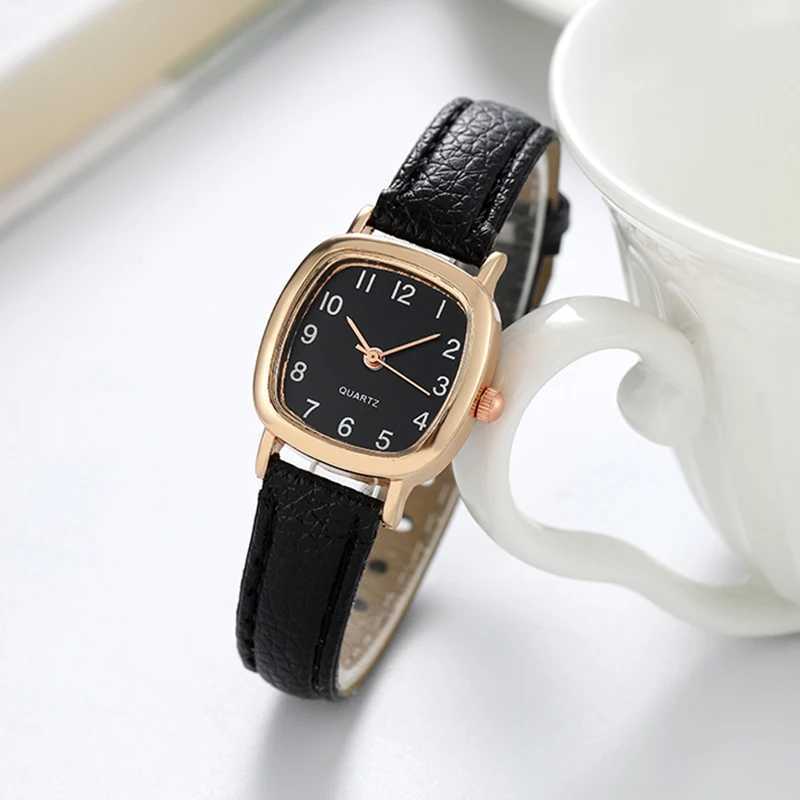 Womens Watch Fashion Small Arabic Quartz Watches Leather Band WristwatchesXJ250527