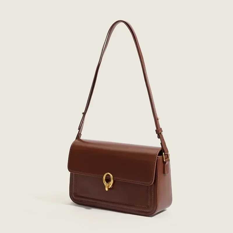 Retro Womens 2024 New High-end Texture Niche Underarm Bag Crossbody Shoulder Bag Hand Bags Women Bag Y250528