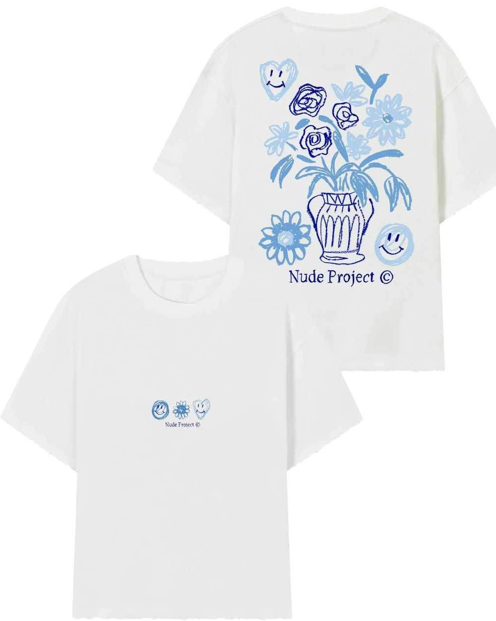 2025 Leisure Cotton Printed T-shirt Womens Fashion Nude Tshirt Womens Leisure Sports Loose Brand Unisexes Large Strt Y2K X250528