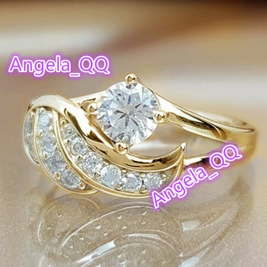 European American Ins Popular Angel Wings Diamond Ring Hot Selling Ring Fashion Jewelry