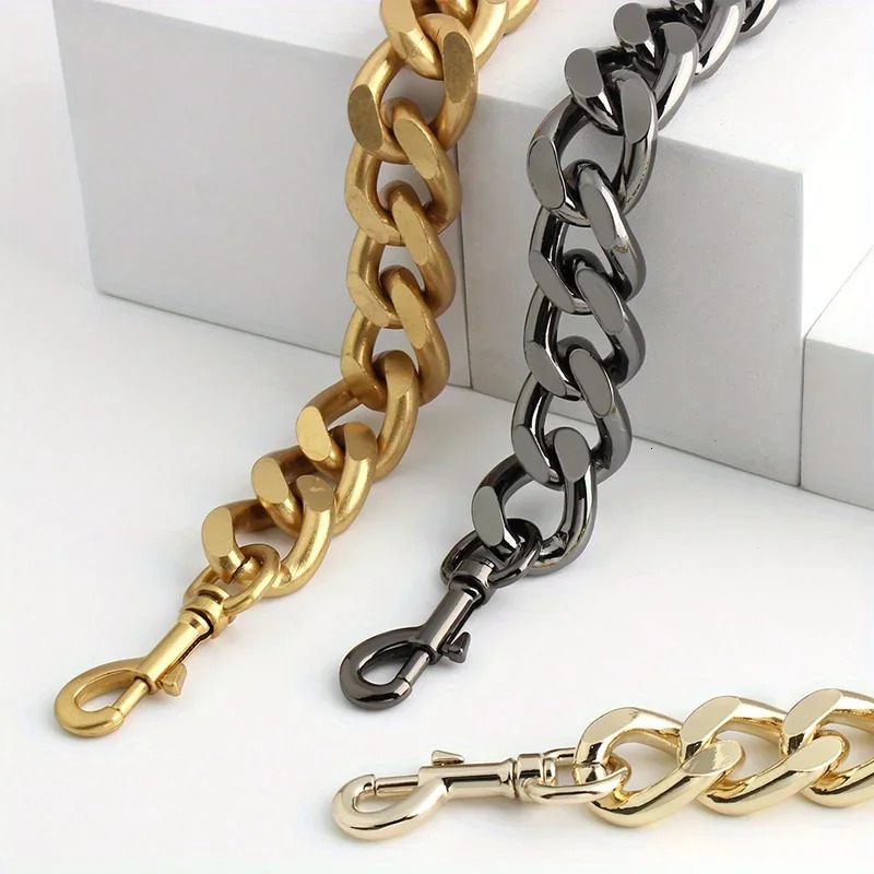 1PC High Quality Crossbody Shoulder Bag Metal Thick Chain Underarm Bag Shoulder Strap Decoration Extended Aluminum Chain 250528