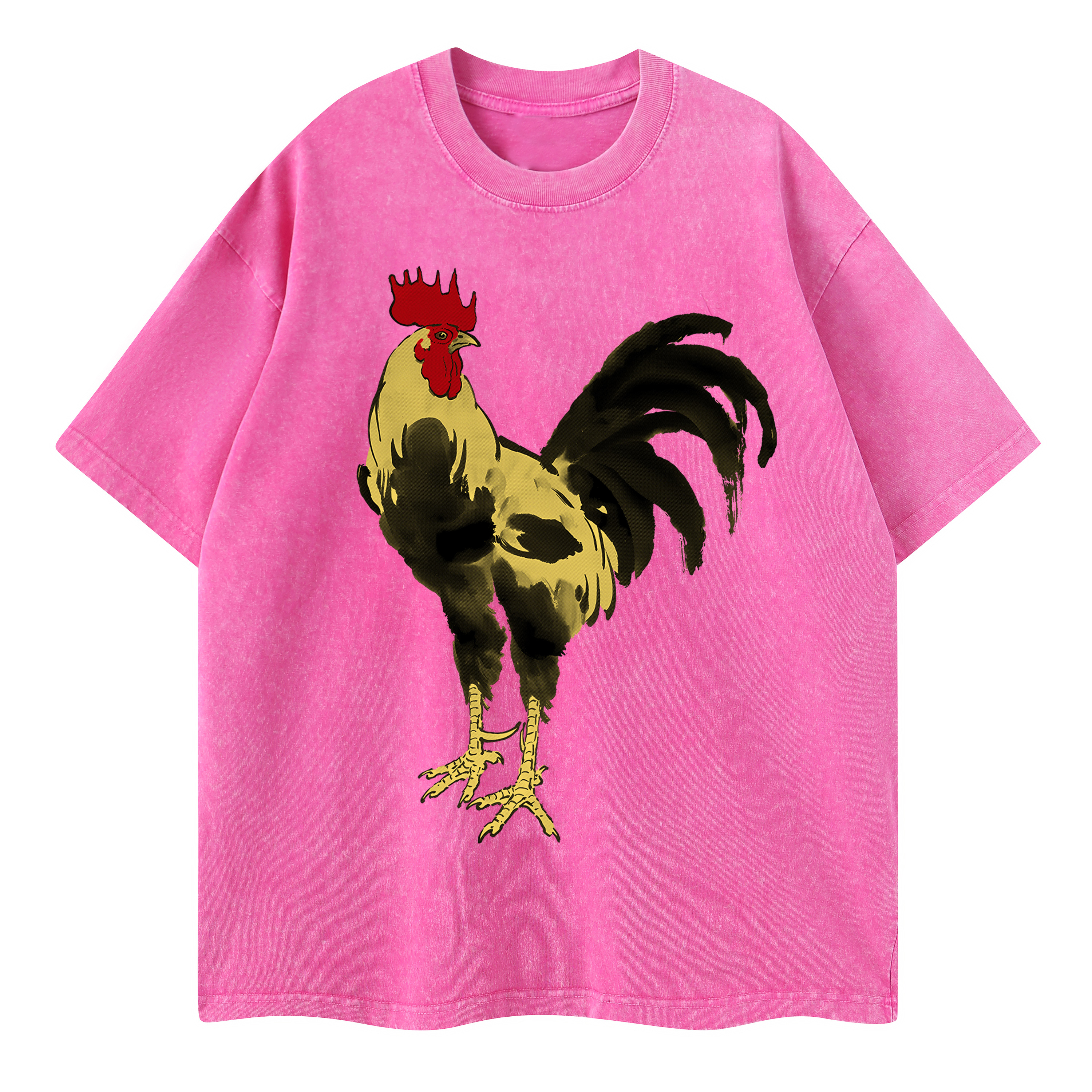 T-shirt men's top designer cotton T-shirt The Golden Cockerel short sleeved clothing high-quality fashionable T-shirt