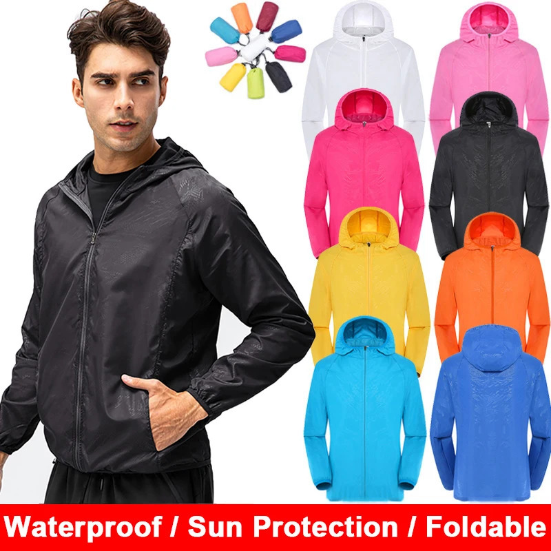 Windbreaker Jackets For Women Spring Men Women Coat Sun Protection Quick Dry Waterproof Rain Jacket Men Women Rain Coat 250520
