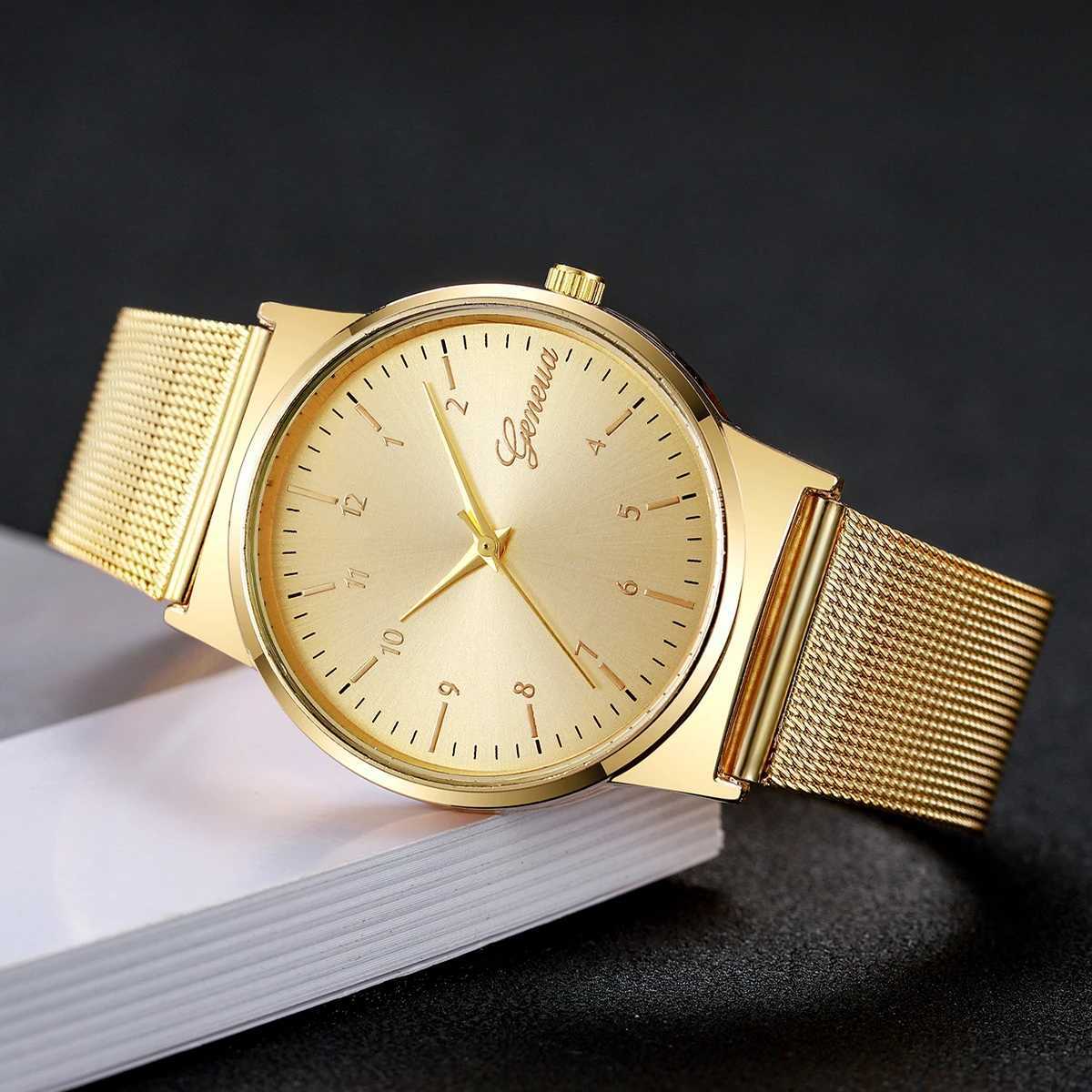 Fashion Women Watches Simple Arabic Dial Quartz Watch Luxury Mesh Band Ladies Wristwatches Reloj Mujer Girls Clock Gift XJ250527