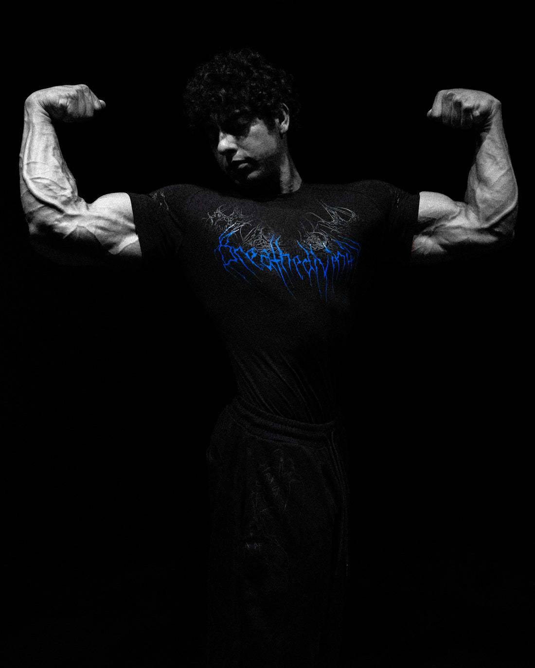 Men's T Shirts Breathedivinity Muscle Fit Tee America Summer Trendy Printed Men Quick Dry Breathable Gothic Streetwear T-shirt Luxury Brands Stre
