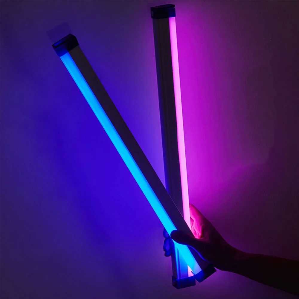 Colorful Tube Light RGB Light 17cm/32cm USB Light Night Light purple Blue Light Stick Room Lamp Handheld Hanging Fill Light Photo W250528