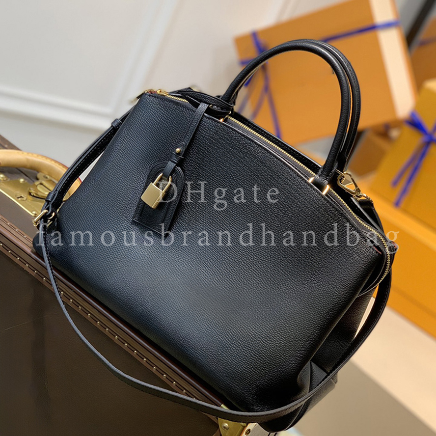 Exact Mirror Quality Designer Handbag Grand Palais Tote Bag 34cm Woman's Commuter Bag Cowhide Leather Shoulder Bag With Gift Box LG03A2