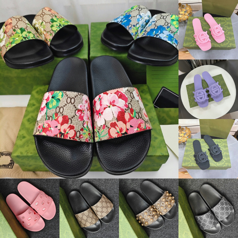 Designer Slides Size 35-48 Women Sandals Men Slippers Classic Colour Complete Styles Suitable Beach Bath Luxury Slippers