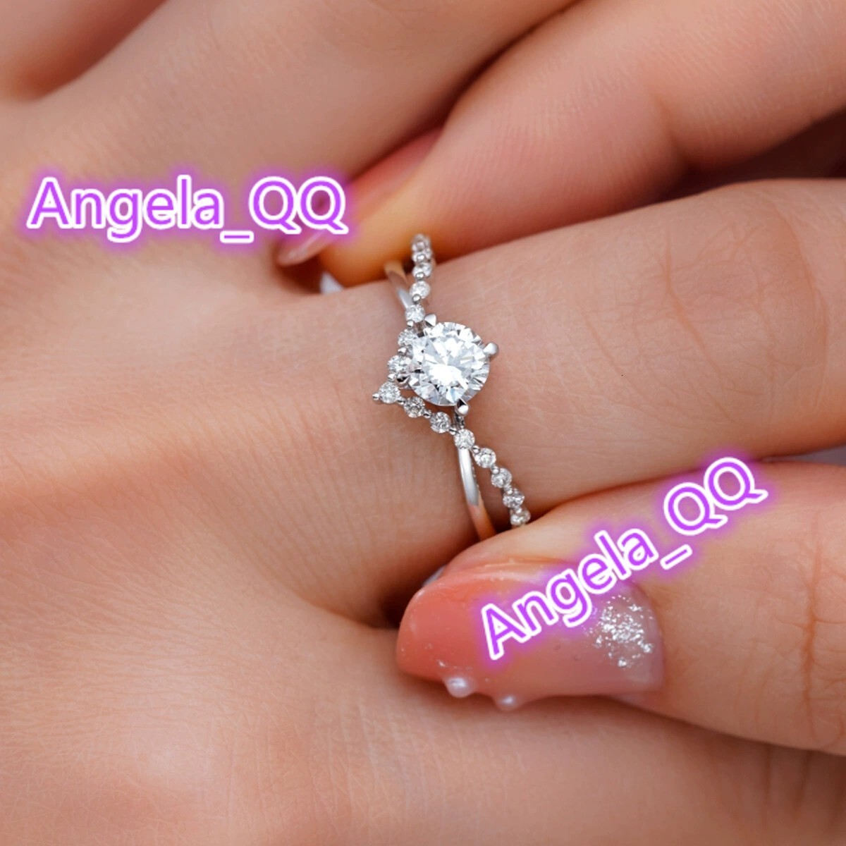 Classical Luxury 925 Sterling Silver White Diamond Finger Rings for Women Jewelry Wedding Engagement Gifts